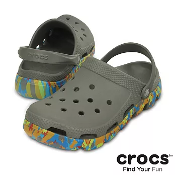 Crocs - 中性 - 迷彩動力迪特-烟灰色36烟灰色