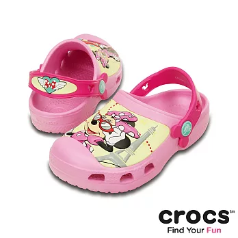 Crocs - 童 - 創意米妮噴射機小克駱格-肉粉色23肉粉色