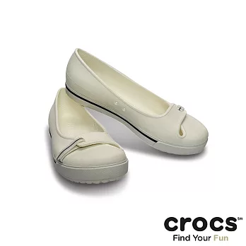 Crocs - 女-卡駱班 2 代輕便鞋-35白/深藍色