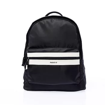 Admiral-彩繽輕尼龍系列 - 防潑水繽紛亮采後背包黑