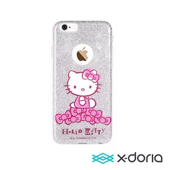 X-doria-iPhone6/6S Plus 手機保護軟殼 炫銀凱蒂系列(5.5)炫結凱蒂