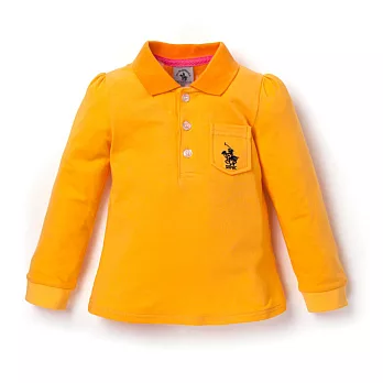 【SBPRC】素面口袋長袖POLO衫80黃