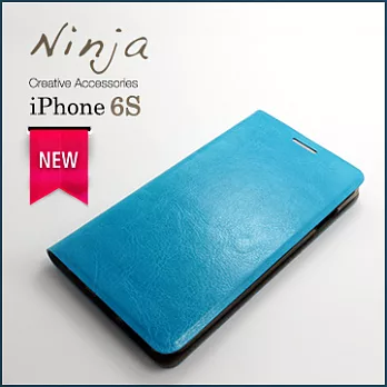 【東京御用Ninja】Apple iPhone 6s(4.7吋)經典瘋馬紋保護皮套(藍色)
