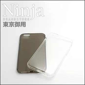 【東京御用Ninja】iPhone 6s(4.7吋)自帶防塵塞型TPU清水保護套(透黑)