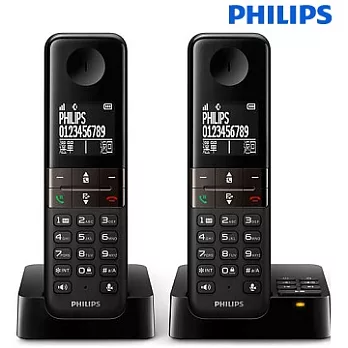 PHILIPS飛利浦子母雙機無線電話 D4552B