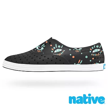 native JERICHO 修身鞋(女)5黑色彩瞳印花