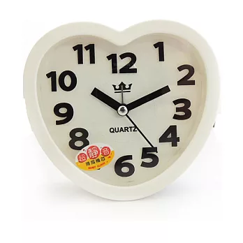 無敵王 馬卡龍系列立體數字心形鬧鐘SV-1342白