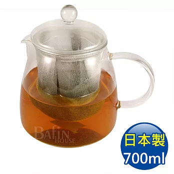 【日本 HARIO】耐熱泡茶玻璃壺 附濾網 700ml(CHEN-70T)