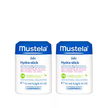 Mustela 慕之恬廊涵孜嫩唇頰雙護膏10.1ml-兩入組