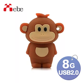Xebe集比 猴子造型隨身碟8GB, USB 2.0