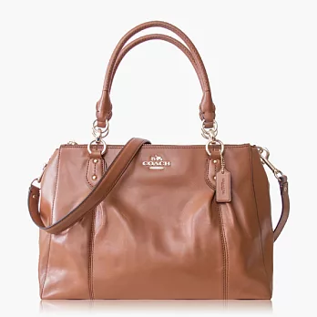 【COACH 多種背法】皮革 / 肩背 / 斜背兩用包_咖啡