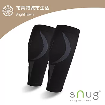 SNUG運動壓縮小腿套-S / M / L / XLL黑L