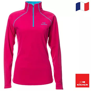 法國【EiDER】 女保暖透氣多功能長袖立領衫/EIT2537S甜心桃