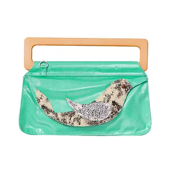 NEW設計品牌! COUCOU信封手提肩背包薄荷綠