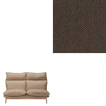 [MUJI無印良品]高椅背和室沙發用套/2人座/棉平織/深棕