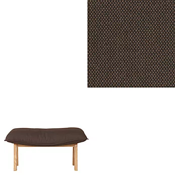 [MUJI無印良品]高椅背和室沙發用腳凳用套/棉平織/深棕