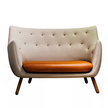 Poet Sofa 詩人沙發(牛皮坐墊/胡桃木/#240#2488)