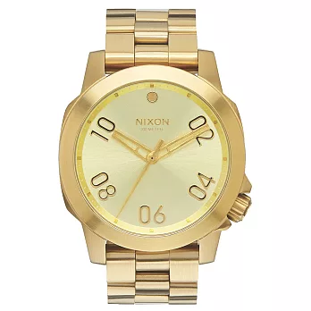 NIXON RANGER星際領航員時尚潮流腕錶-淡金