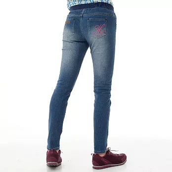 【hilltop山頂鳥】女款THERMOLITE保暖牛仔長褲H31FJ3-30藍