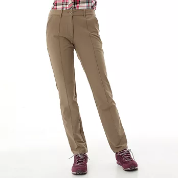 【hilltop山頂鳥】女款超潑保暖彈性長褲H31FJ2-26卡其