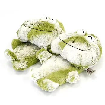 【UH】Color Rich - 可愛絨毛動物造型室內拖鞋(兩款可選) - 綠蛙