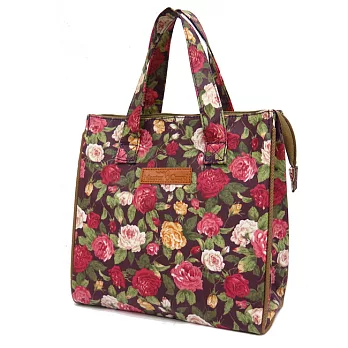 卡蘿行動保鮮餐袋-紫底薔薇