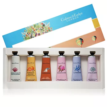Crabtree & Evelyn 瑰珀翠 經典護手霜6入禮盒(25gx6)-A 園藝+炫金+蔷薇+黃金紅橘+薰衣草+海島傳奇