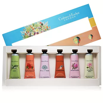 Crabtree & Evelyn 瑰珀翠 經典護手霜6入禮盒(25gx6)-B 園藝+炫金+蔷薇+紅石榴+春回+百合