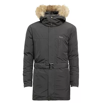 【hilltop山頂鳥】男款GoreTex兩件式可拆袖防水羽絨外套F22MR5-M灰