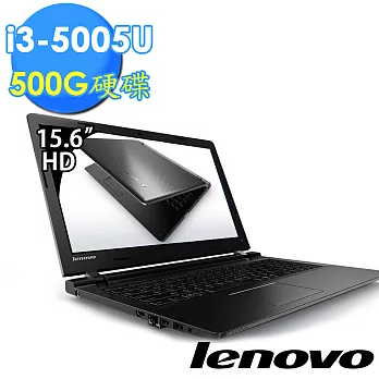 【Lenovo】IdeaPad 100《15.6吋》i3-5005U 500GB 經濟筆電 (80QQ000RTW)★贈原廠筆電包專業