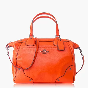 【COACH 多種背法】皮革 / 肩背 / 斜背兩用包_橘色