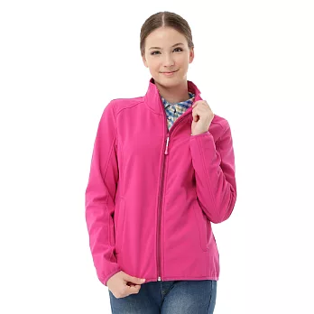 【hilltop山頂鳥】女款Soft-shell防風保暖外套H22FR5-M紫