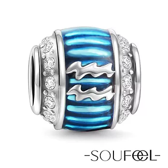 【SOUFEEL charms】《風象星座 水瓶座》串珠
