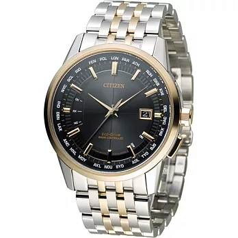 星辰錶 CITIZEN Eco-Drive 氣質非凡時尚電波錶 CB0156-66E 黑x雙色
