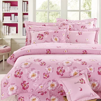 【Arnold Palmer雨傘牌】翩翩飛舞-60紗精梳純棉床罩雙人加大七件組