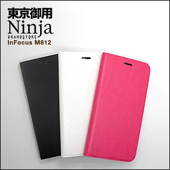 【東京御用Ninja】InFocus M812經典瘋馬紋保護皮套(黑色)