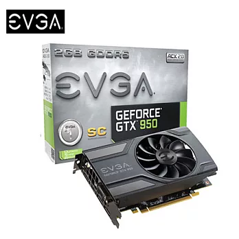 EVGA 艾維克 GTX950 2GB SC ACX2.0 顯示卡 (02G-P4-2951-KR)