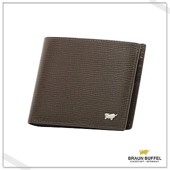 BRAUN BUFFEL‧德國小金牛 -阿瑪爾菲系列13卡可翻式短夾- 沉穩咖