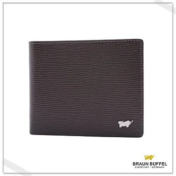 BRAUN BUFFEL‧德國小金牛 - 阿瑪爾菲系列五卡透明窗短夾-沉穩咖