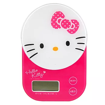Hello Kitty 粉嫩電子料理秤-圓白(SC-883-KT)