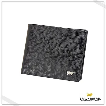 BRAUN BUFFEL‧德國小金牛 - 阿瑪爾菲系列四卡零錢袋短夾- 經典黑
