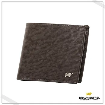 BRAUN BUFFEL‧德國小金牛 - 阿瑪爾菲系列四卡零錢袋短夾- 沉穩咖
