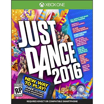 XBOX ONE Just Dance 舞力全開 2016 (英文版) Kinect 專用軟體