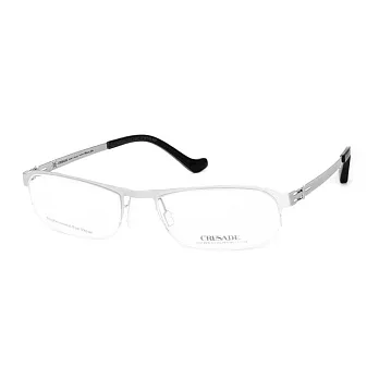 CRUSADE MIT 流線超薄鏡框平光眼鏡JSS-1305S-C51K銀