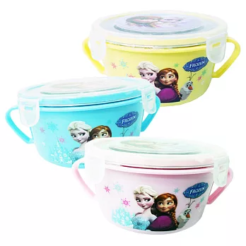 冰雪奇緣不銹鋼雙耳隔熱湯碗-3入組