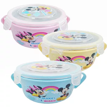 米奇不銹鋼雙耳隔熱湯碗-3入組