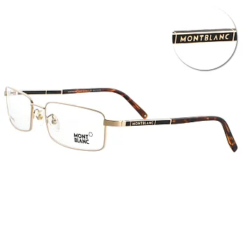 【MONTBLANC 萬寶龍】紳士細框光學眼鏡(MB156-F90-56)