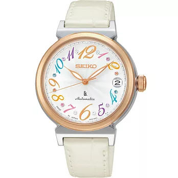 SEIKO LUKIA20周年限量花漾時光機械腕錶 4R35-00J0W SRP864J1