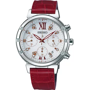 SEIKO LUKIA 20周年限量太陽能計時腕錶 V175-0DF0R SSC870J1