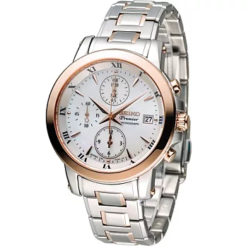 SEIKO Premier 當代風華設計時尚腕錶 7T92-0TG0S SNDV68J1珍珠貝x雙色版